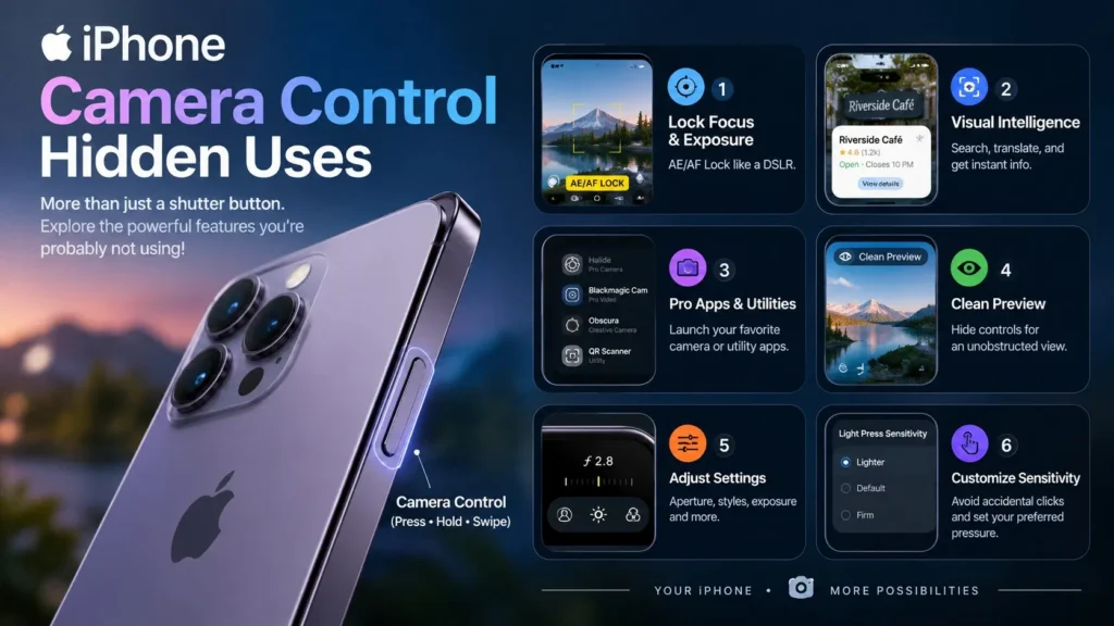 iPhone Camera Control hidden uses for focus lock Visual Intelligence and custom controls